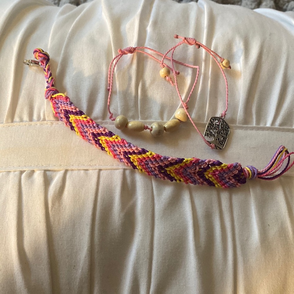 Handmade friendship bracelet. Set of three / children size.
